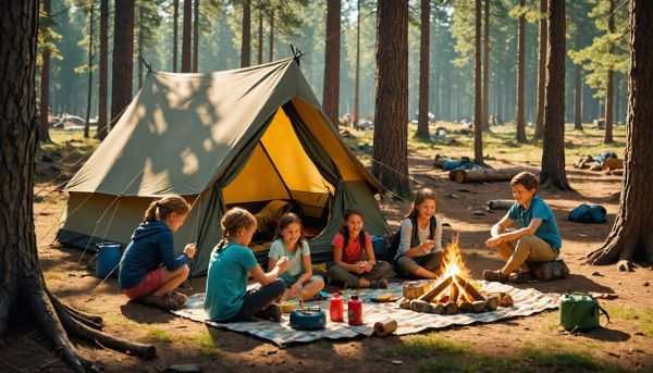 Comment occuper les enfants pendant des vacances en tente ?