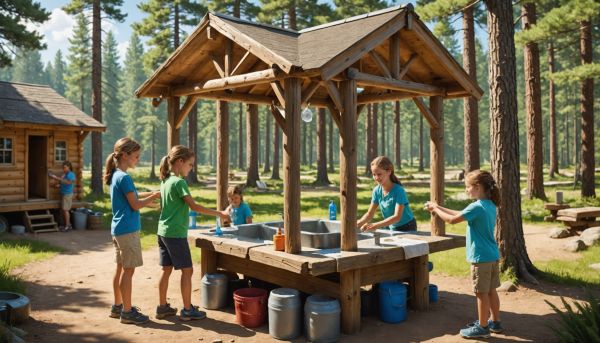 Les règles d'hygiène préviennent les soucis de santé au camp